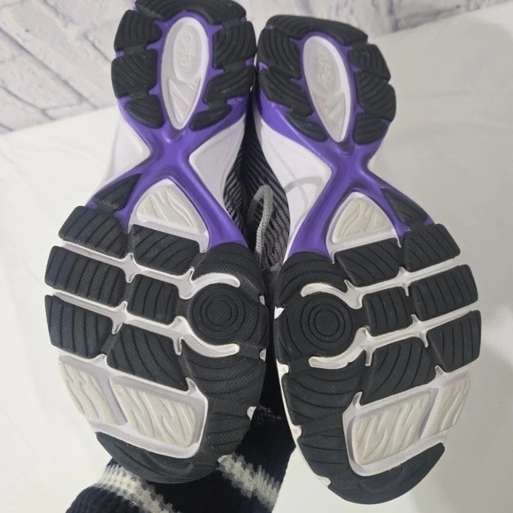 Ryka Vivid RZX Women's Athletic Shoes‎ Gray Purple Lace Up Sneakers Size 9.5
